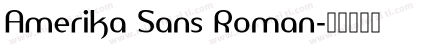 Amerika Sans Roman字体转换